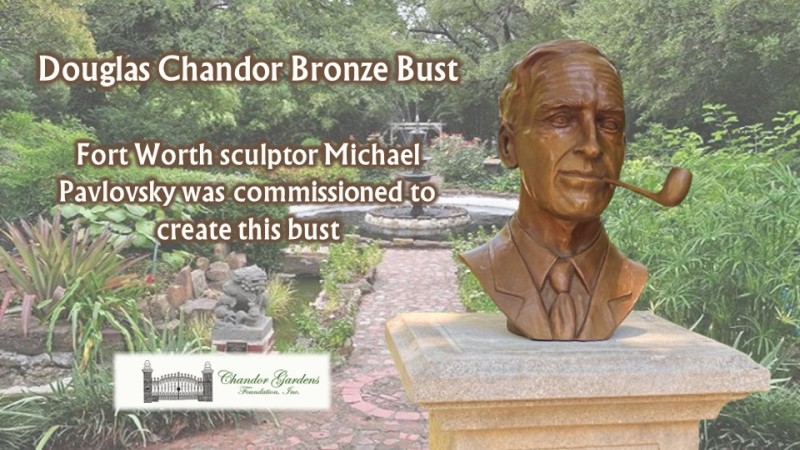 douglas chandor bronze bust project graphic