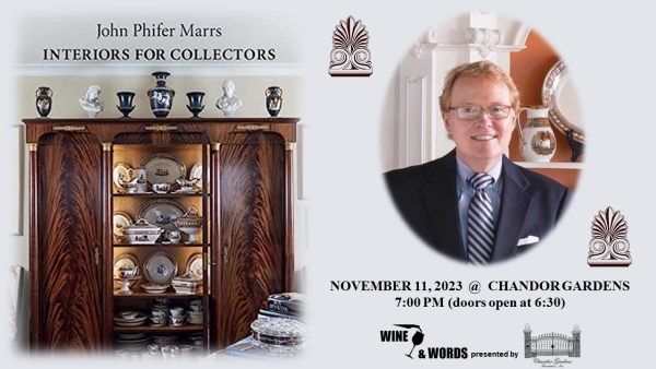 interiors for collectors event graphic w