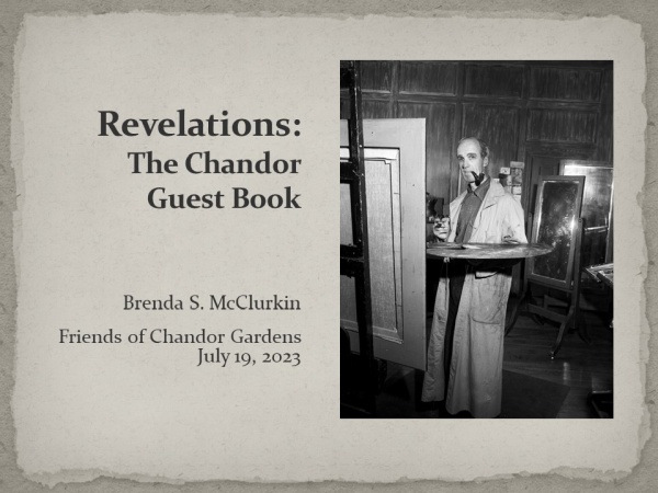 revelations chandor guest book presentation graphic w
